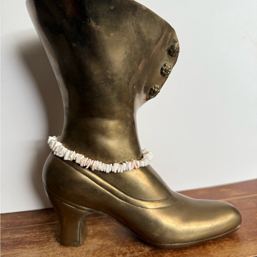 Vintage Puka Shell Anklet